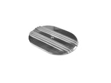 12" Oval Polished Aluminum Half Finned Air Cleaner Assembly for Chevy Ford 5-1/8" Carb 28523440