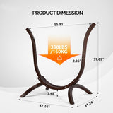 Wooden Hammock Stand Only, Sun Protection & Rain Resistant, Heavy Duty Premium Solid Wood Hammock 28138678
