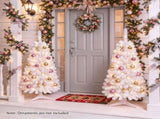 White Small Pre Lit 4 Foot Christmas Tree with 50 Warm White LED, Flame Retardant PVC Foliage, 26818683