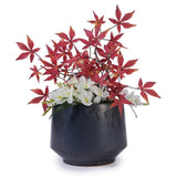 3 Pieces Ceramic Flowerpot, Modern Planter for Patio, Garden or Windowsills - Antique Gray W3273P321502