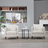 Accent Chair for Living Room, Velvet Comfy Single Sofa Chair Mid-Century Modern Armchair with 1 W3244P327103