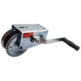 2000lbs Hand Winch Hand 2 Gear Crank Winch Heavy Duty ATV Trailer Boat Silver US 49957498