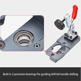 1 PC Silver Drilling Fixture, Guide Hinge, Drilling Guide, Woodworking Tool, Hole Opener, Locator, 47727378