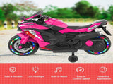 12V Electric Motorcycle for Kids, Powered Toy Motorcycle, Child Motorcycle Ride On with Light Wheels 51587563