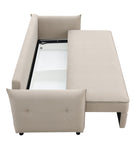 ZUN ACME Irina Sofa w/Sleeper, Beige Fabric LV03110