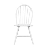 ZUN White Finish Side Chairs Set of 2, Farmhouse Style Wooden Furniture Casual Dining Kitchen B011P239557