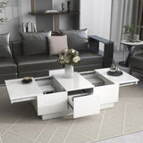 ON-TREND Coffee with 2 large Hidden Storage Compartment, Extendable Cocktail WF303591AAK