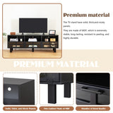 ZUN TV stand,TV cabinet,American country style TV lockers,The toughened glass door panel,Metal W679P163723