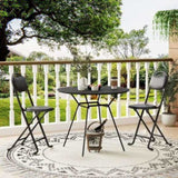 2pcs Folding Stool with Back, Cushioned Padded Folding Stool, Portable Folding Chairs for Outdoor W2580P314330