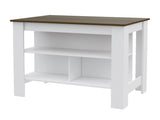 Brooklyn Kitchen Island, Three Concealed Shelves B128P148677