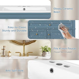 36'' Bathroom Vanity with Top Sink, Modern Bathroom Storage Cabinet with 2 Drawers and a Tip-out N710P230246M