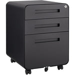 ZUN 3 Drawer Mobile File Cabinet Under Desk Office,Simple Style Versatile Storage Cabinet for W124782438