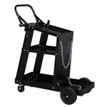 ZUN Professional Welding Cart Plasma Cutting Machine without Drawer Black 64726766