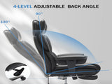 Office Chair with Foot Rest and Waist Lumber Support, Ergonomic Gaming Chair with Adjustable Height 63577105