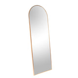 ZUN Gold 71x27.5 inch metal arch stand full length mirror W2203P156457