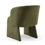 ZUN Modern Dining Chair Accent Chair Green Single Sofa Chair,Upholstered Side Chair Teddy Comfy Chair W1164P190844