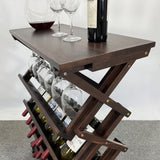 ZUN 26 Bottles Freestanding wine rack,Wine Storage Rack, Freestanding Display Rack for Kitchen, Pantry, W2221P191954