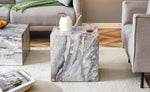 ZUN Elevate your living space with this modern MDF coffee table, which showcases gray textured patterns. W1151P187997