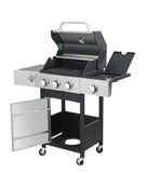 ZUN 3-Burner Propane Gas BBQ Grill with Side Burner, 37230BTU Output With Enameled Cast Iron Cooking W2938P208382