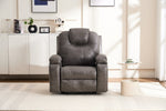 ZUN Power Lift Recliner Chair with Massage for Elderly, Overstuffed Wide Recliners, Heavy Duty and W1622P196284