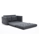3-in-1 Upholstered Futon Sofa Convertible Sofa bed,Foldable Tufted Loveseat with W2325P183181