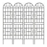 2 Pack Metal Garden Trellis 86.7" x 19.7" Rustproof Trellis for Climbing Plants Outdoor Flower W1586P268034