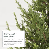 Aspen Slim Fir 6.5ft Christmas Tree Pre-Lit Artificial with 3,250 Branch Tips & 867 Low-Voltage Warm 97660708