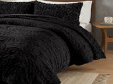 Full/Queen Ruched Fur Down Alternative Comforter Set B035129366