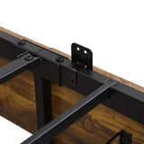 Full Size Bed Frame, Storage Headboard with Charging Station and 4 Storage Drawers,LED Lights , W311P187977