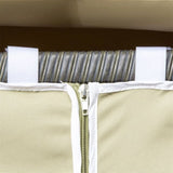 Portability Poolside Towel Holder Rack with Covered -Beige 59728730