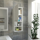 ZUN Mila Bathroom Cabinet, Two Internal Shelves, Two External Shelves, Single Door -White B20091955