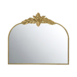 39.5" x 35" Gold Arched Mirror with Metal Frame, Wall- Mounted Mirror for Living Room Bedrrom W2078135192