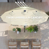 Outdoor beach umbrella/Double-Sided Market Umbrella 09087184