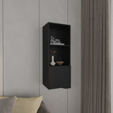 Obregon 43" Tall One-Door Wall Cabinet with Two Open Shelves, Medicine Cabinet B070P234341