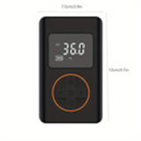 1pc Black 3600mAh Portable Car Inflation Pump, Intelligent Wireless Tire Inflation Pump, 19577869