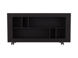 Console Table Cart, 5 Shelves, 4 Casters B097P296825