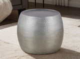 ET501 Modern Contemporary Aluminum material 21" Height End Table, Side Table with Glossy Hand B009P298419