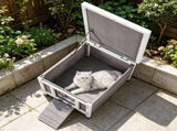 Wooden Cat House 81717430