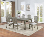 ZUN Light Grey Dining Table Rectangle Dining Table 1pc Table Only Acacia Veneer Dining Room Furniture B011P193970