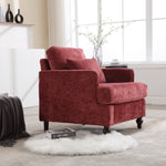 ZUN COOLMORE Wood Frame Armchair, Modern Accent Chair Lounge Chair for Living Room,Tufted Club Chair, W395P151906