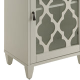 White Side Table with Drawer and Door B062P181405