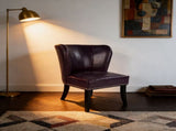 25.6 "x27.2" x32.8 " PU Leather Accent Chair, Living Room Lounge Sofa Chair with Rivet Trim for W5325P458035
