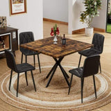 Dining Chairs Set of 4, Modern Kitchen Dining Room Chairs, PU Dining Chair Upholstered Cushion Seat W578P191313