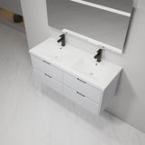 48 Inch Bathroom Vanity With Dual Sink, Resin Sink, 4 Soft Close Drawers, 48x18 W999P192264