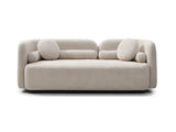 Luxury Modern Couch for Living Room, Beige Boucle Fleece Upholstered Comfy Couch for Apartment Home W2664P179337