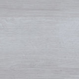 Faux marble white dining table top Four rounded leg posts Rounded table corners White Oak leg color B107P355284