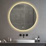 ZUN 32'' LED Round LED Bathroom Mirror with Lights-Wall Mount Vanity, Anti-Fog, 3 Color Temperature W2709P242511