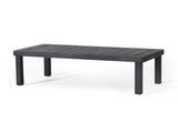 Acacia Wood Outdoor Loveseat and Coffee Table Set with Cushions, Dark Gray 70844.00DGRY