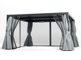10' x 10'Pergola Modern Style with Adjustable Louvers for Outdoor Roof, Garden, Easy Assembly, 51480897