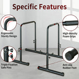 Power Tower Dip Station Pull Up Bar Stand Adjustable Height Heavy Duty Multi-Function Fitness 27811779